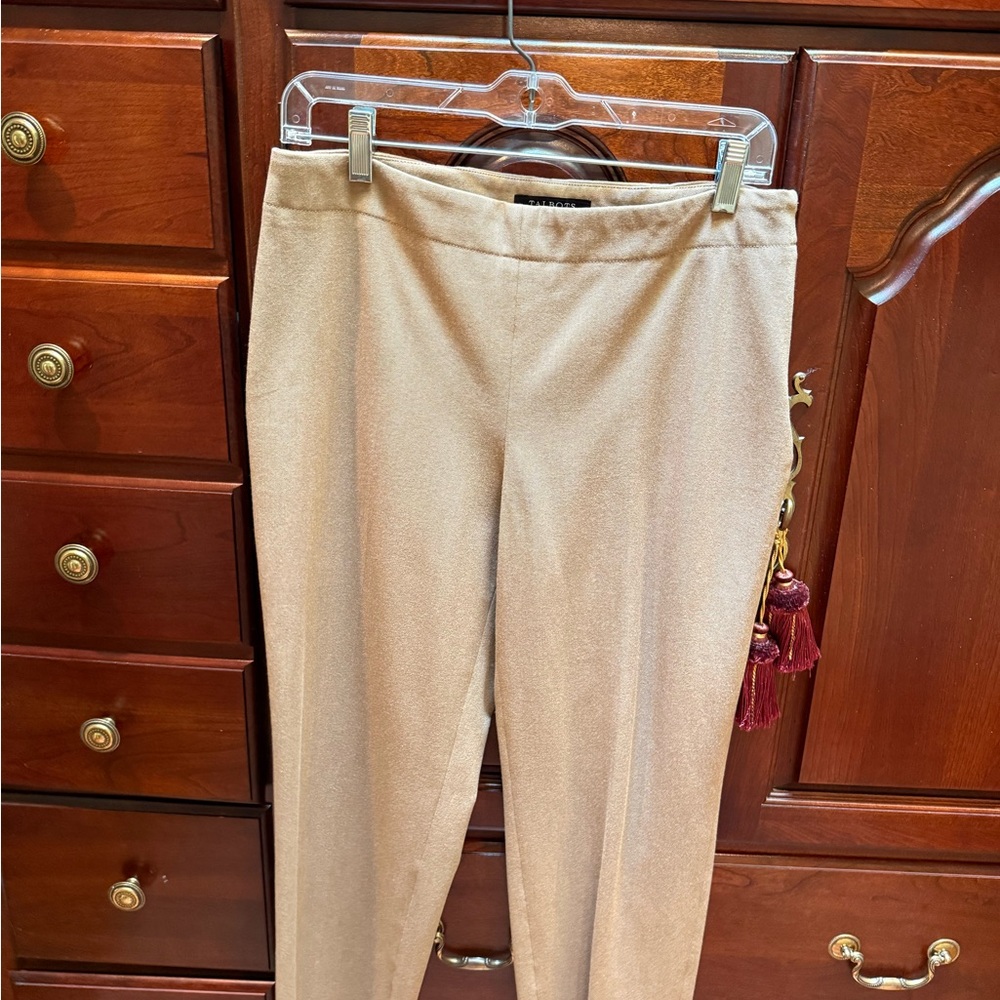 Talbots Tan Straight Leg Pants Versatile Professional Wear